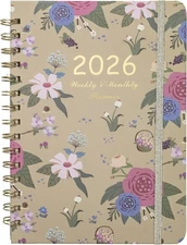 2026 Planner, Weekly and Monthly Calendar Planner for Women, Jan 2026 - Dec 2026