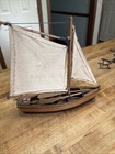 Antique Traditional French Boat. La Provencale Fishing Boat Wooden Ship Model — photo 5
