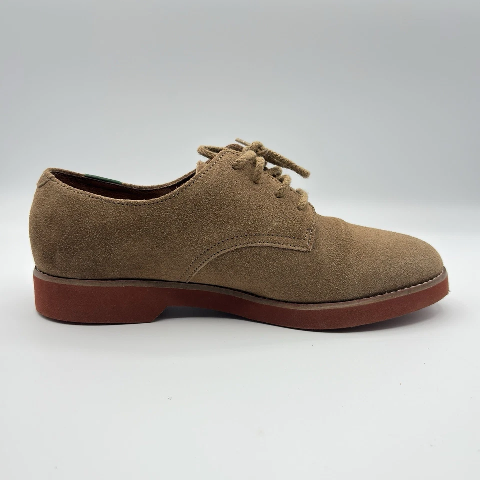 G.H. Zapatos Oxford Bass & Co Buc para mujer 8W marrón gamuza clásicos con cordones Hush Puppy Foto 4 de 4