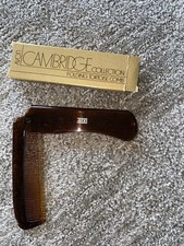 Vintage Avon Cambridge Collection folding Tortoise comb w box