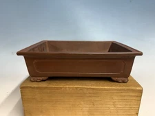 Unglazed Tokoname Bonsai Tree Pot Made By Tosen 10 1/8”