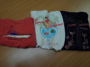 LOT 3-TOMMY BAHAMA 100% SILK EMBROIDERED "SIP HAPPENS" VACATION CASINO SHIRTS 2X