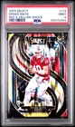 PSA 9 2024 Select #113 Drake Maye New England Patriots Red & Yellow Shock RC