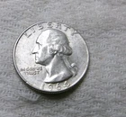 1964 P SILVER Washington Quarter CU70