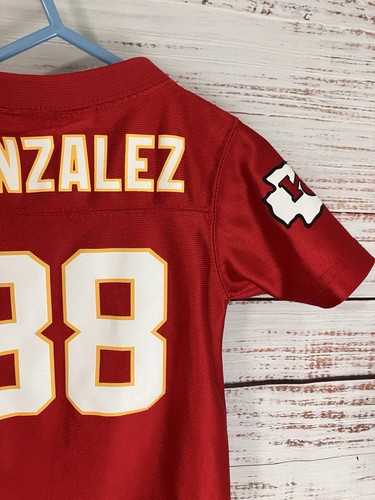 Kansas City Chiefs Tony Gonzalez Jersey Bodysuit Y2K Red Baby 18 months - Picture 11 of 23