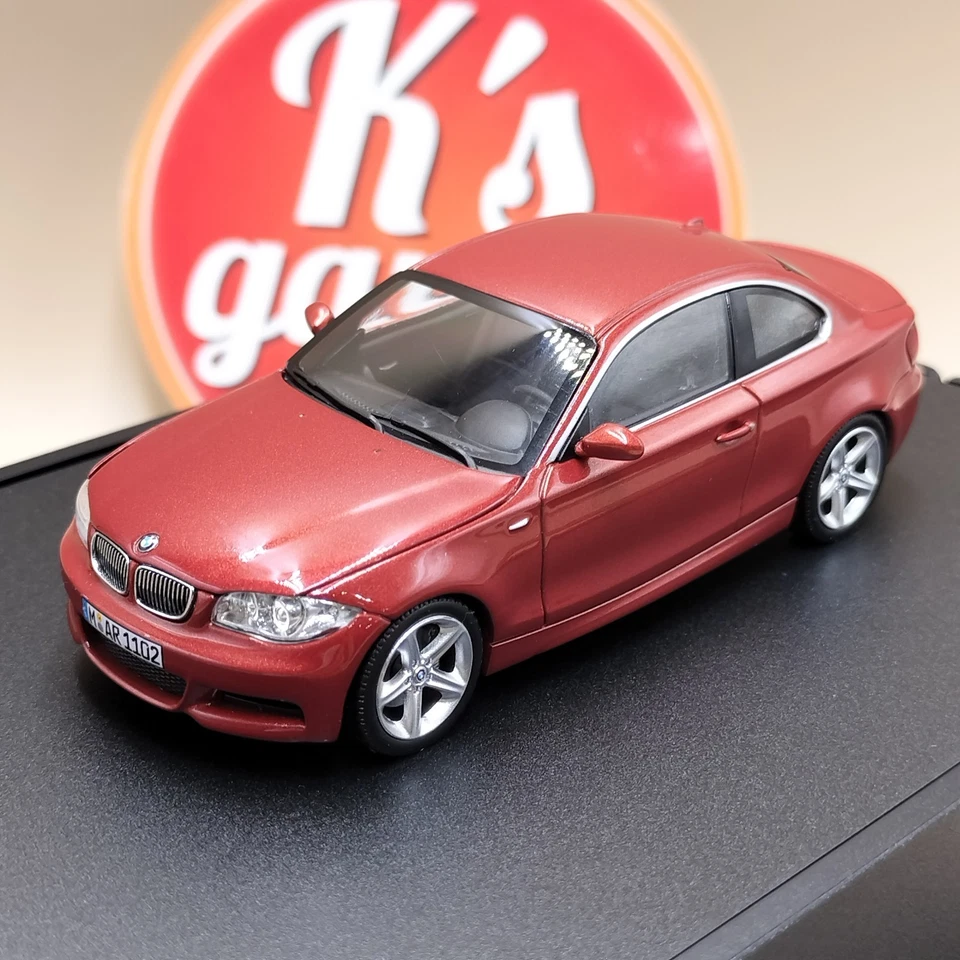 MINICHAMPS 1/43 BMW 1 Series 1er Coupe E82 Orange Sedona Red 80420427067 - Image 2 of 4