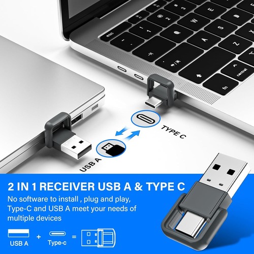 Presentation Clicker with Air Mouse - Rechargeable USB C PowerPoint Clicker Pres - Picture 3 of 9