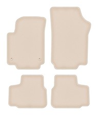 Velours-Fußmatten für VW Up! ab 2011 Schrägheck 4tlg Beige FORTUNA Autoteppiche