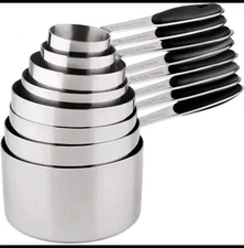 Measuring Cups-  Set of 8, Steel Measuring Cups Brand New