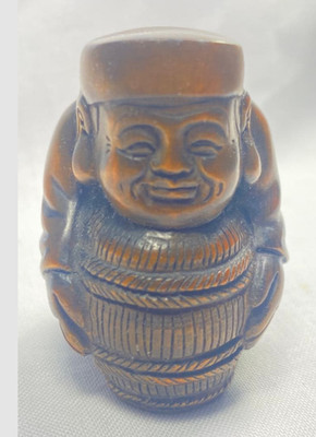 Netsuke Antique Daikokuten Japanese Hand carved Wood inro Edo Era from japan JP