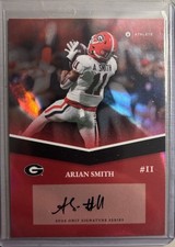 2024 Onit Georgia Bulldogs #TCS-3 Arian Smith RC Auto Autograph Signed UGA SP
