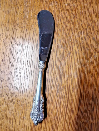 Grande Baroque by Wallace Sterling Silver Butter Spreader Round Handle