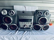 Aiwa NSX-TR99 3-CD Changer Cassette AM/FM Shelf Stereo System Silver/Gray