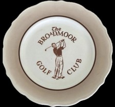 The Broadmoor Golf Club Plate 1950  S Rare Syracuse China USA 6.5  