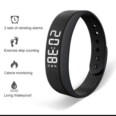 Smart Bracelet LED Digital Waterproof Smart Clock With running pedometer