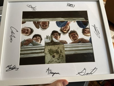 Work in Progress Gaten Matarazzo Full Band Signed Poster Stranger Things