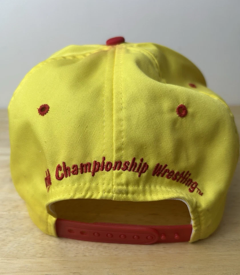 Vintage Hulk Hogan Hat WCW World Championship Wrestling Embroidered Snap Back - Image 3 of 4