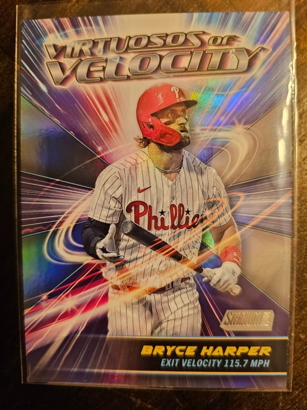 2024 Topps Stadium Club Bryce Harper Virtuosos of Velocity #VV-13