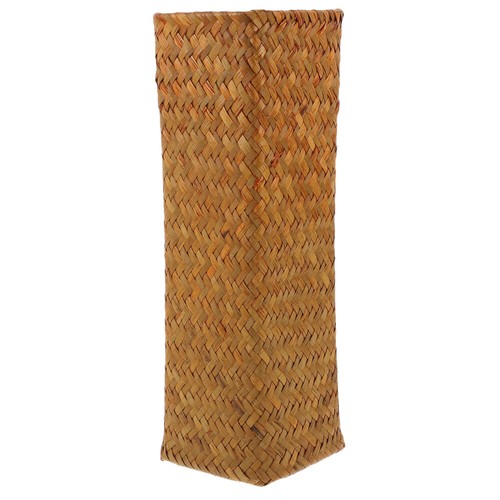 Woven Straw Flower Vase Rustic Style Decorative Vase Household Straw Vase Decor