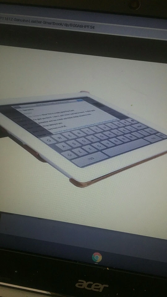 Libro inteligente de cuero genuino serie iHome para iPad 2 y almohadilla nueva regular $49,99/ Foto 3 de 4