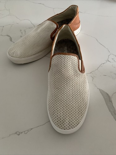 Mocassini scarpe casual slip on da uomo US 13 Olukai Lae’ Ahi Kapa avorio marrone rete - Foto 15 di 15
