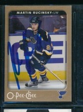 2006 O-Pee-Chee #434 Martin Rucinsky Blues Signed Autograph (BW88) SWSW6