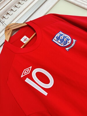 England Rooney 2010 Soccer Jersey South Africa World Cup Shirt