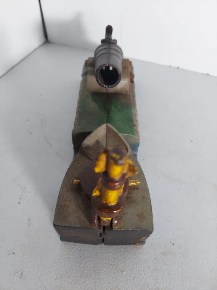 VTG Reproduction Book of Knowledge working Cast Iron Cannon Mechanical Bank. - Image 4 of 4