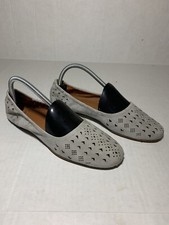Sarto By Franco Sarto Flats Ballet Size 8M Gray A-Brewer Perforated
