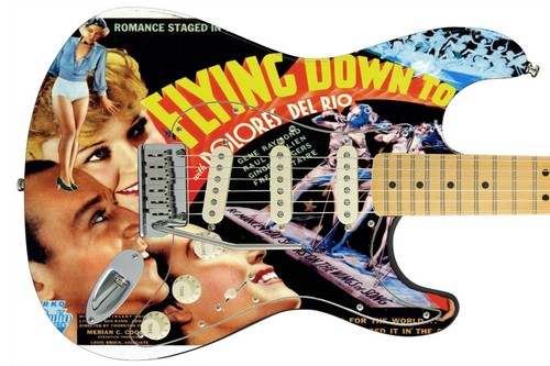 Guitar Skin Electric Axe Wrap Re-skin Flying Down To Rio Classic 615 - Picture 2 of 12