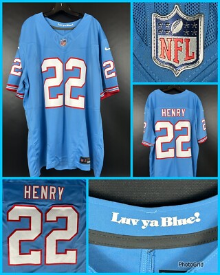 Men's DERRICK HENRY Tennessee Titans OILERS Retro Nike Limited
