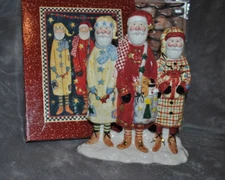 NEW VTG LANG & WISE Ceramic SCULPTURE Art ELLEN STOUFFER STAR CHECK RIBBON 1st