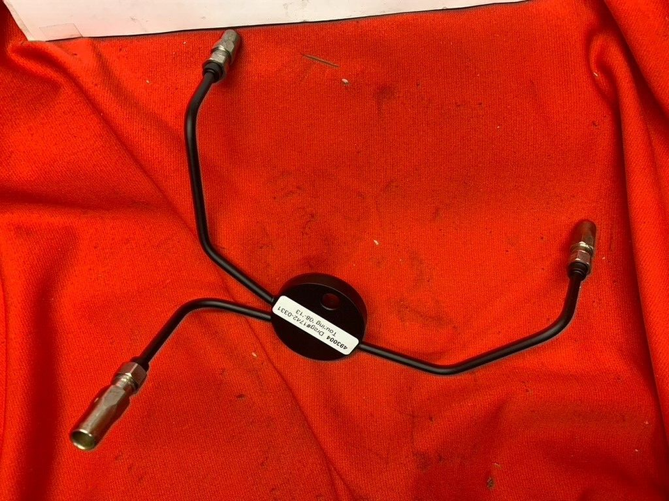 08-13 FLHT Harley Touring Drag BYO Brake Line Tee Black Dual-Disc 1742 ...