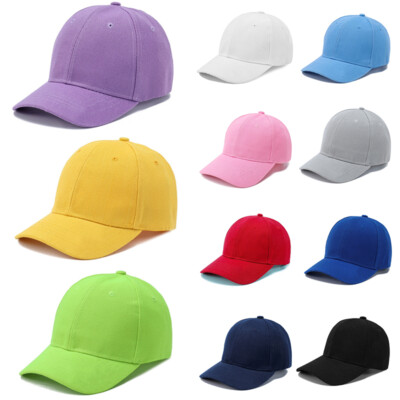 Baseball Caps Hut Kinder Kinder Jungen Mädchen Plain Baseball Cap Snapback (