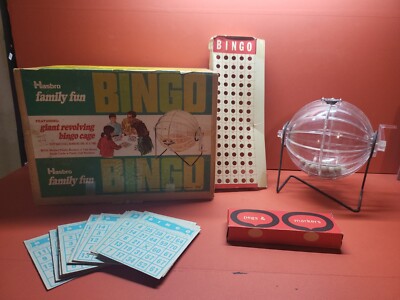 Vintage 1969 Hasbro Family Fun Bingo Game in Original Box ~ Read Description
