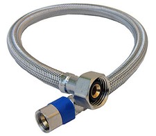 Faucet Connector, Stainless Steel, 3/8-In. Compression x 1/2-In. Female Iron
