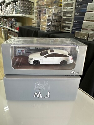 MERCEDES BENZ CLS 63 CLS63 STATION WAGON WHITE 1/64 DIECAST CAR BY MJ MODELS