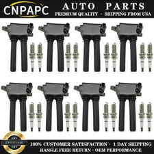 CNPAPC Ignition Coil & Spark Plug for Jeep DodgeCharger RAM 1500 5.7L V8 UF504