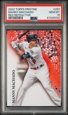 2022 Topps Pristine Manny Machado /5 Red Refractor #267 PSA 10 GEM MINT
