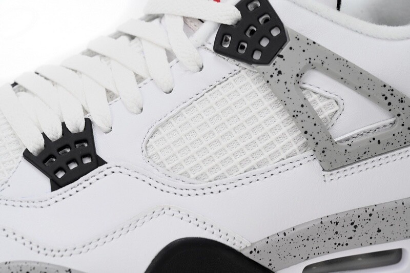靴 Nike Air Jordan 4 Retro White Cement Nike Mens Air Jordan 4 Retro White Cement Basketball Shoes