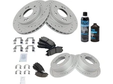 TRQ 62QC15V Front and Rear Brake Pad and Rotor Kit Fits 1995-2000 Dodge Avenger