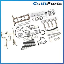 Engine Pistons Overhaul Rebuild Kit Con Rods For 11-16 Chevy Cruze Buick 1.4L