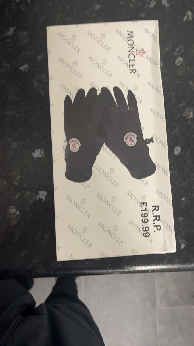 moncler gloves black size m | eBay UK