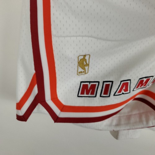 Just Don Miami Heat Mitchell & Ness XL XLarge Jersey Shorts NBA White NWT - Picture 6 of 12