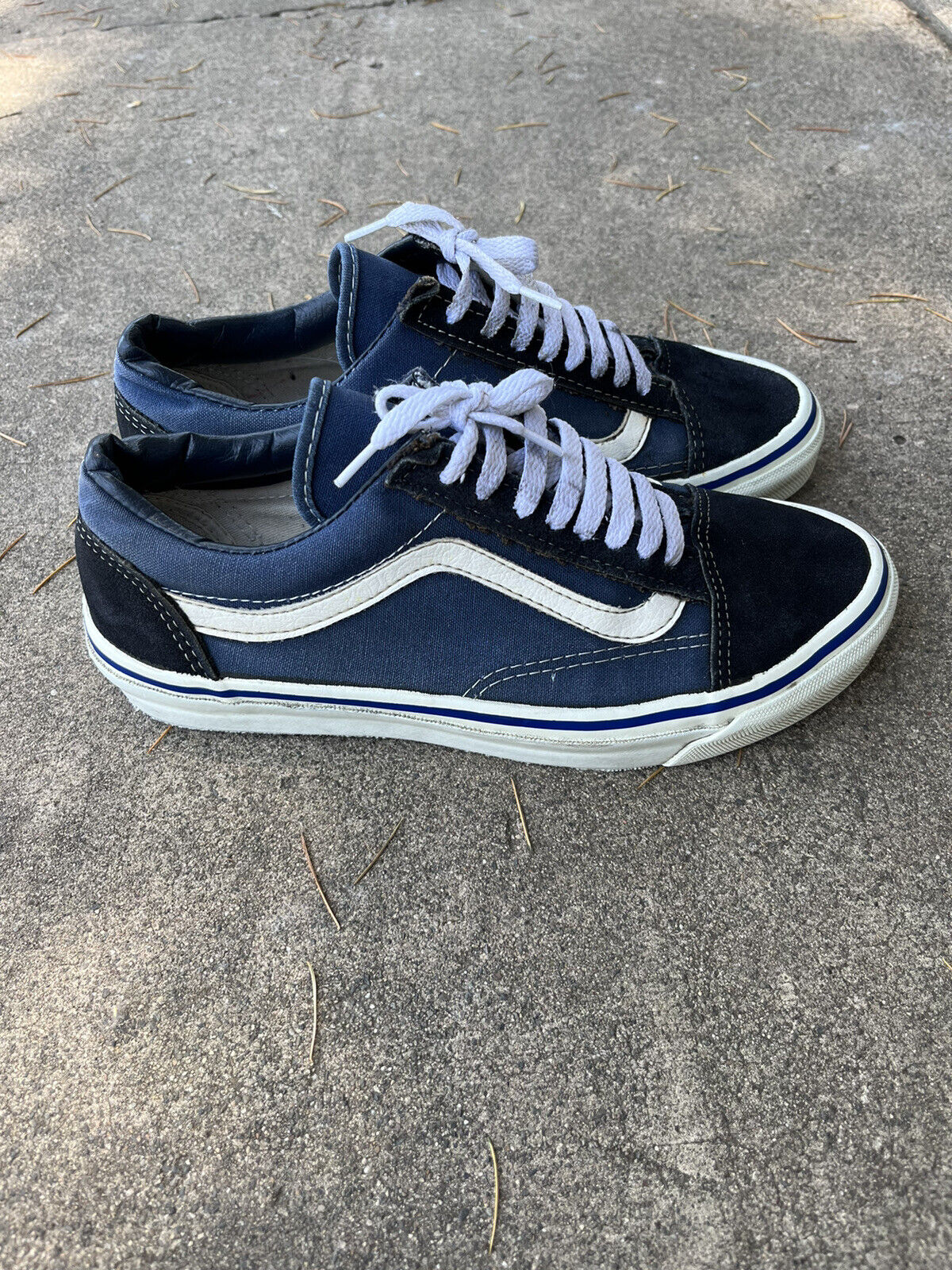 ambulance Plante træer Badeværelse Vintage Vans Made In USA Style 36 (Old Skool) Size 8 Mens (navy) | eBay