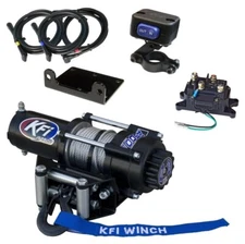 2500 lb. Winch Kit KFI Products Stealth Synthetic Cable Rope ATV UTV SXS