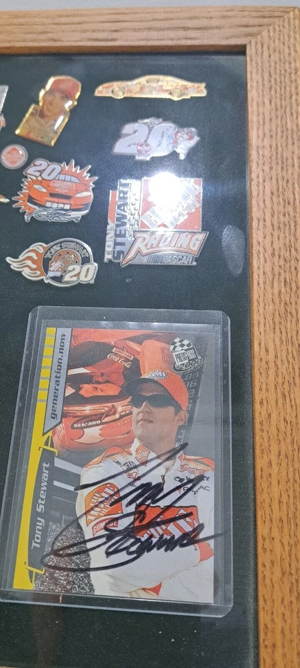 Autograph Tony Stewart #20 Pins, Winston Nextel Jurassic Park Peanuts Coca-Cola - Image 4 of 4