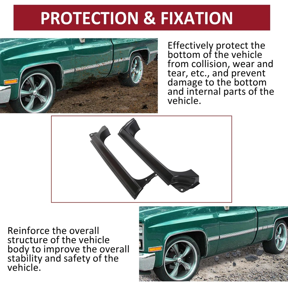 For 73-87 Chevy 10Pc Cab Repair Kit, X-Rocker, Cab Corner, Inner Floor & Support - Image 3 of 4