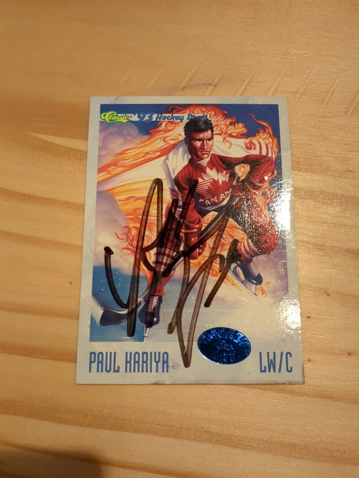 1993 Classic Hockey Draft Paul Kariya Hockey Auto RC #113 Autograph. Very Cool! - Image 3 of 4