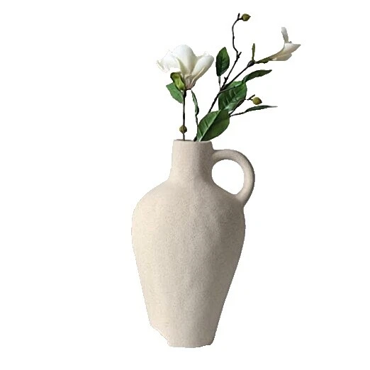 Country White Ceramic Vases